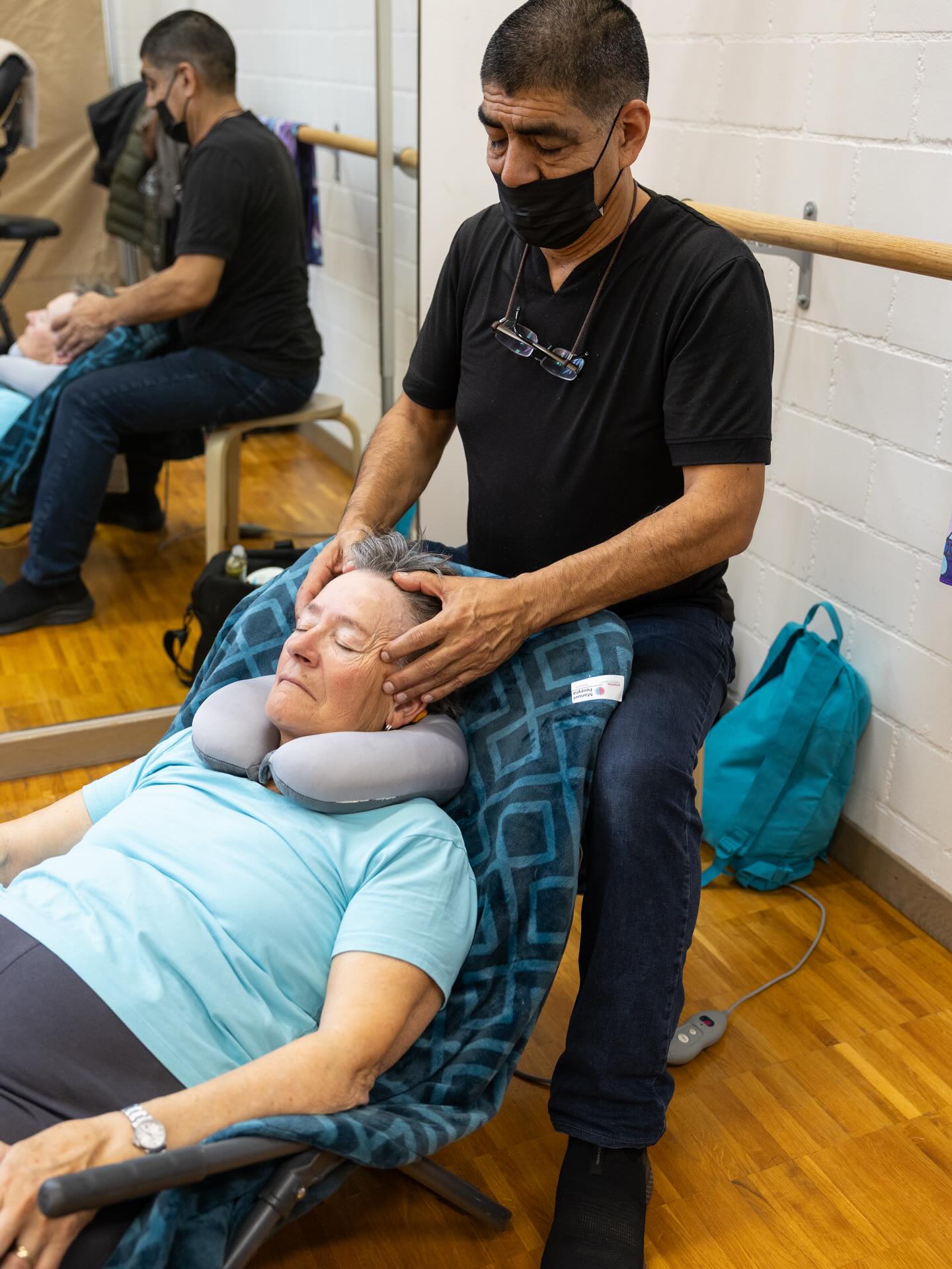 Kopfmassage und Entspannung